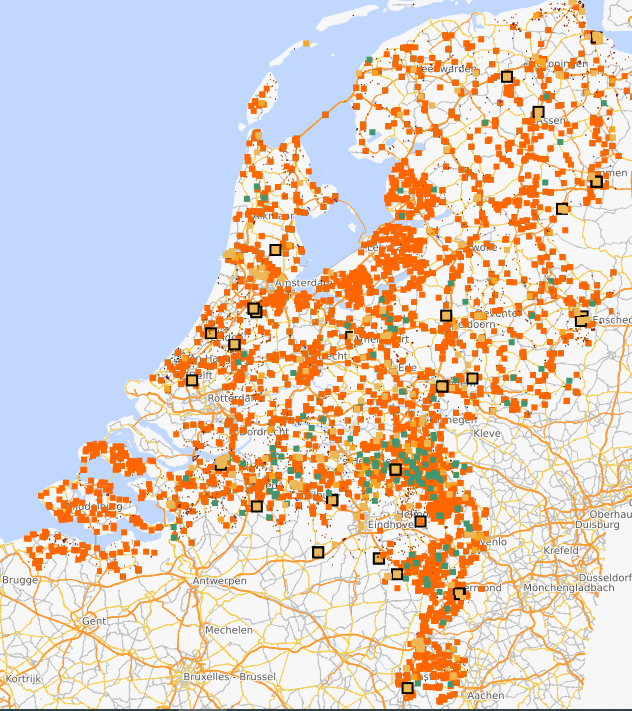 Overzicht van de gevalideerde activiteiten