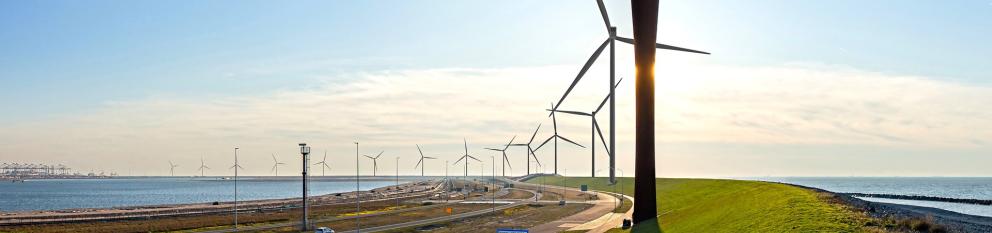 Windpark op de Maasvlakte