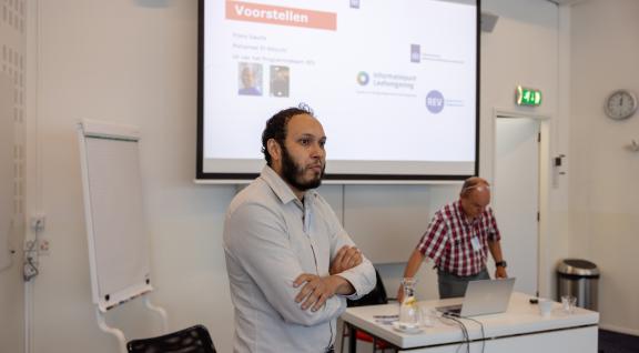 Foto van presentatie op RElevant